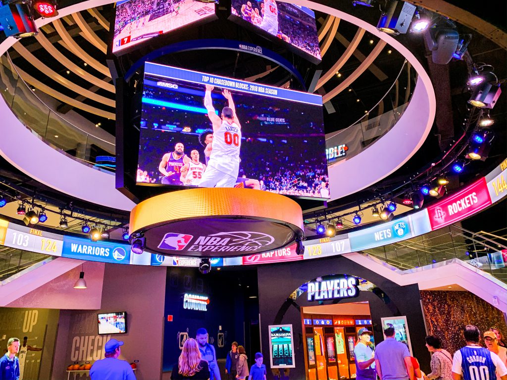 Entrance at the NBA Experience